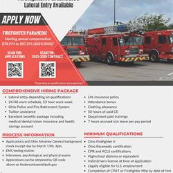 Anderson Township Firefighter/Paramedic Employment Opportunity